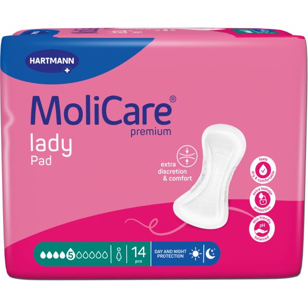 MoliCare Premium Lady Pads 5 Drops 1029ml Pk14