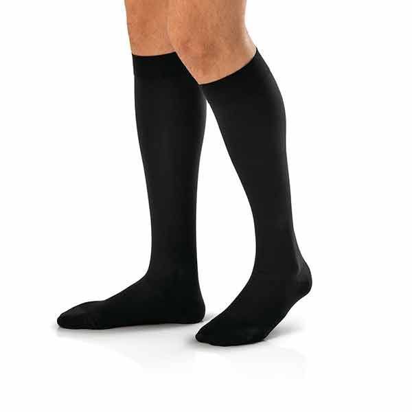 Jobst For Men Knee High Large Black Socks 15-20mmHg