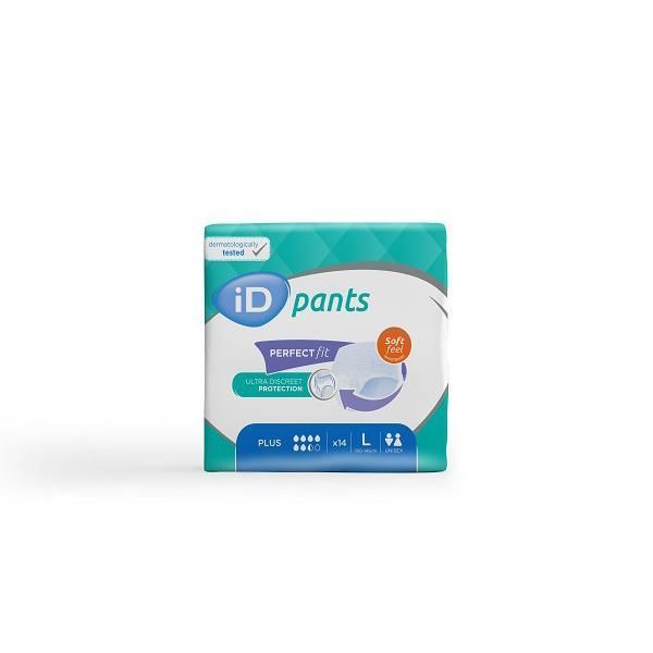 iD Pants Soft Feel Plus L 100-145cm 1450ml  Packet 14