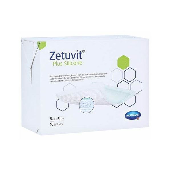 Zetuvit Plus Silicone 8x8cm