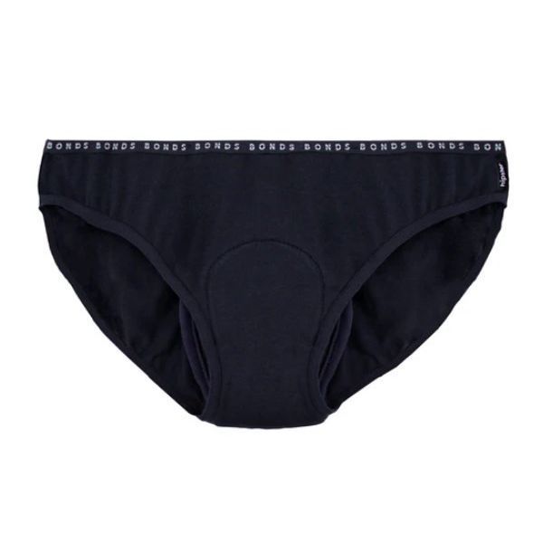 MiNappi +Bonds Womens Bikini Brief Size 14 250ml Black