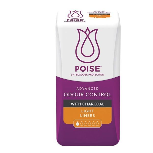 Poise Charcoal Extra Light Liner 25ml Pk22