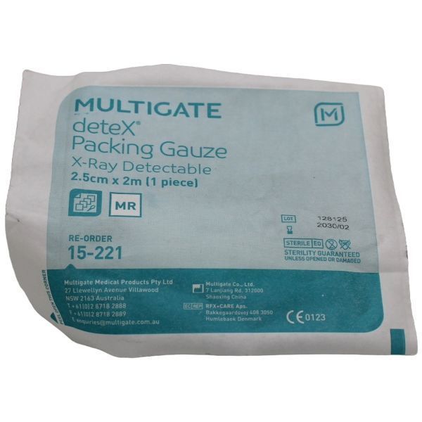 Multigate Gauze Packing X-Ray Sterile 2.5cmx2m