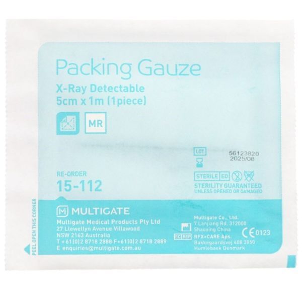 Multigate Gauze Packing X-Ray Sterile 5cmx1m