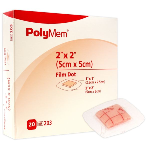 Polymem Adhesive Film Dot Dressing 5x5cm