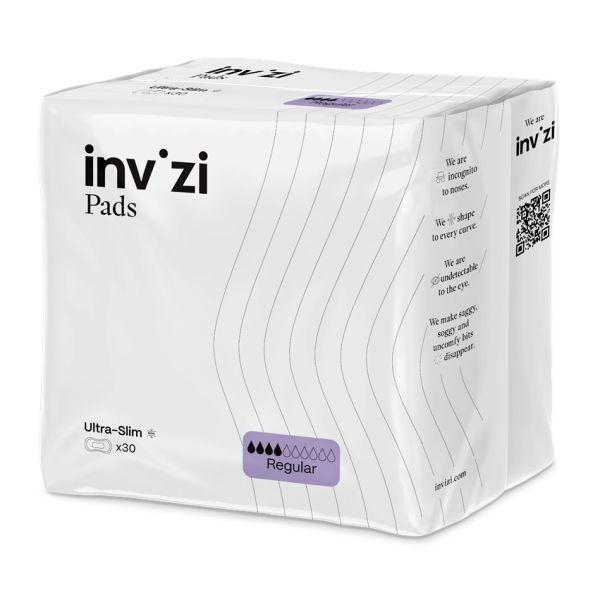 Invizi Ultra Slim Regular Pads 320ml Pk30