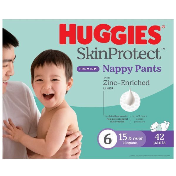 Huggies Skin Protect Nappy Pants Size 6 15Kg+ Carton 42