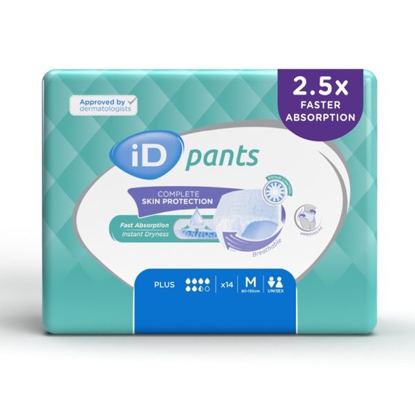 iD Pants Plus Medium 1375ml 100-145cm Pk14