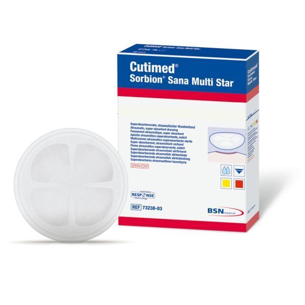 Cutimed Sorbion Sachet Multi Star 8cm