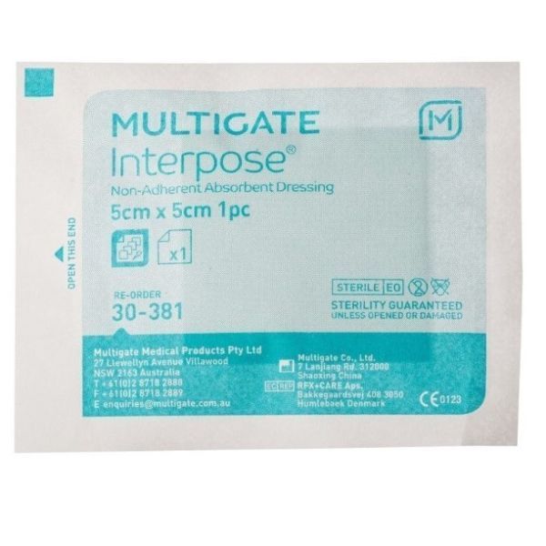 Interpose Non-Adhesive Dressing 5x5cm