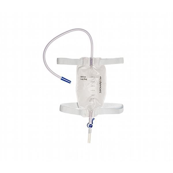 Mdevice Leg Bag 500ml Lever Tap Non Return Valve 50cm Box 80