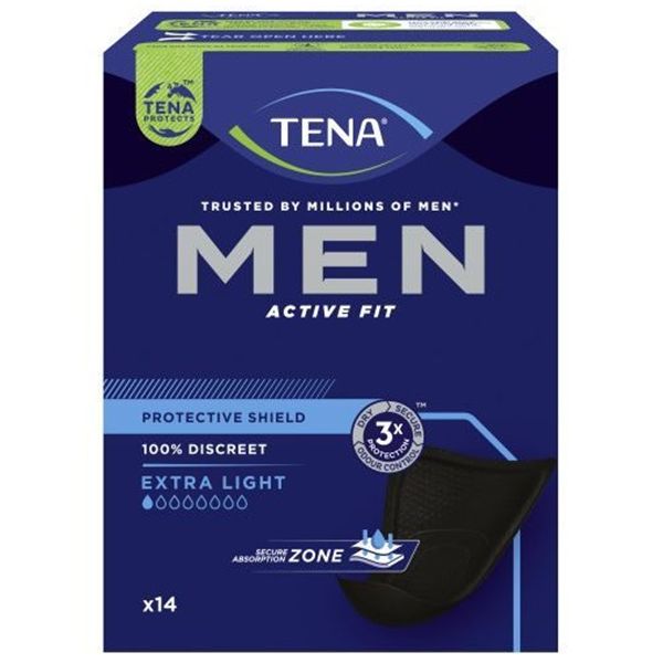 Tena Men Protective Shield 95ml Pack 14 black
