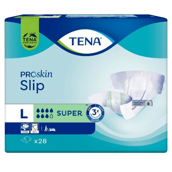 Tena Proskin Slip Super Large Green 1876ml Pk10