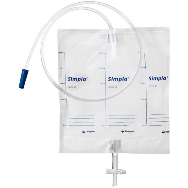 Simpla S4 Drain Bag Sterile with T Tap 120cm 2Lt