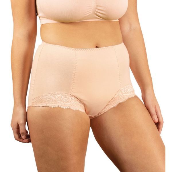 Conni Chantilly Lace Ladies Brief Beige Size 22