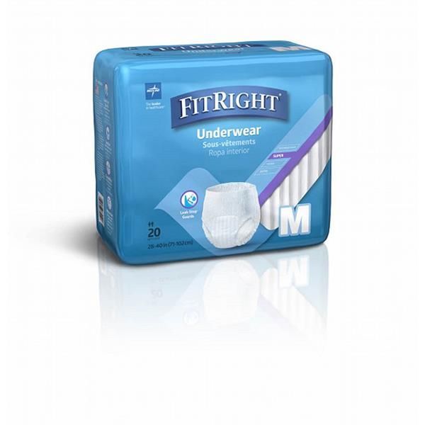 FitRight Protection Plus Super Underwear Medium 71-102cm Pk 20