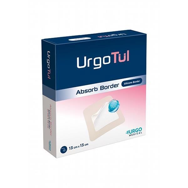 UrgoTul Absorbent Silicone Border 13x13cm Box 10