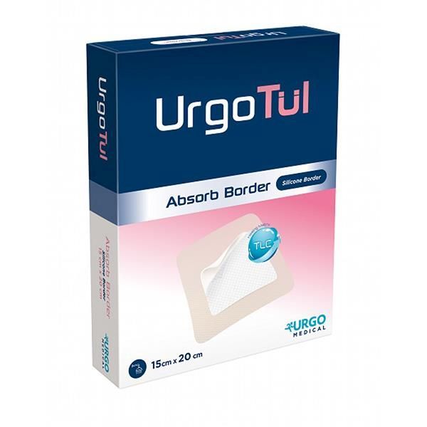 UrgoTul Absorbent Silicone Border 15x20cm Box 10
