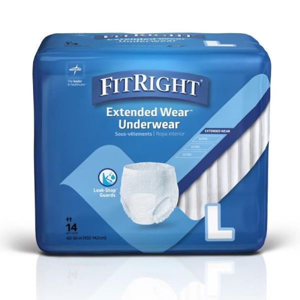 FitRight Extended Wear Underwear Large 102-142cm Pk 14