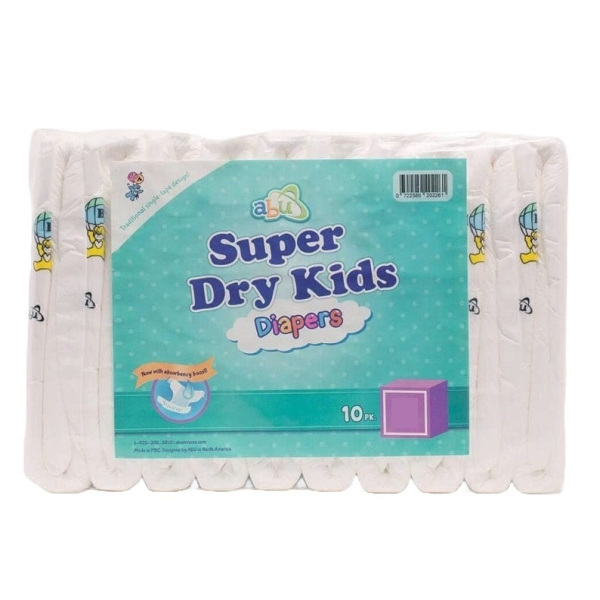 Super Dry Kids All-In-One Extra Large Unscented Pk10