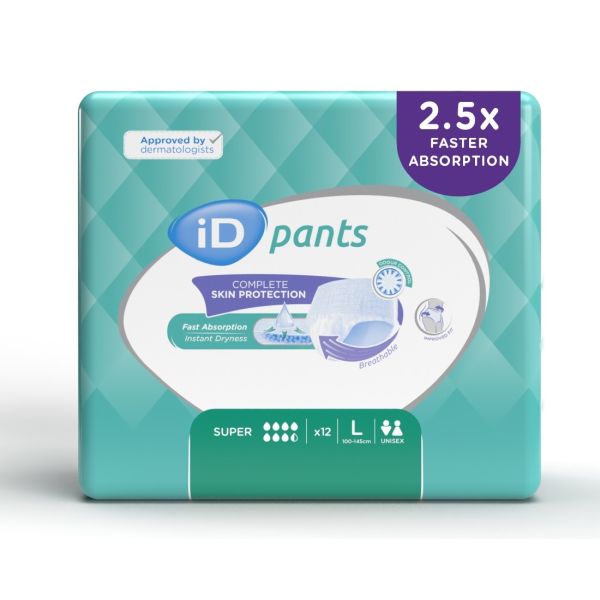 iD Pants Super Large 100-145cm 1870ml Pk14