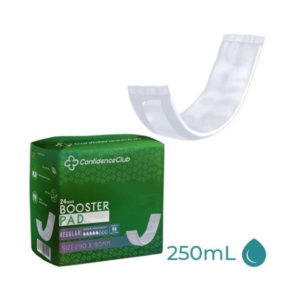 ConfidenceClub Unisex Booster Pad  Ultra Thin 250ml Pk24