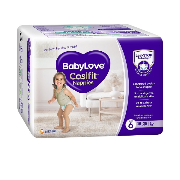 Baby Love Cosifit Nappies Junior 15-25kg Carton 60