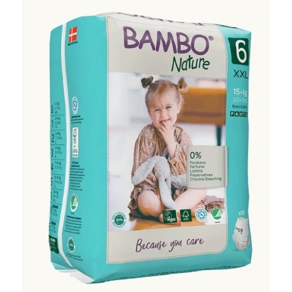 Bambo Nature Pull Up Pants 15kg+ 926ml Lycra