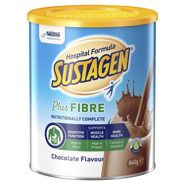 Sustagen Powder Hospital Formula Plus Fibre Chocolate 840g