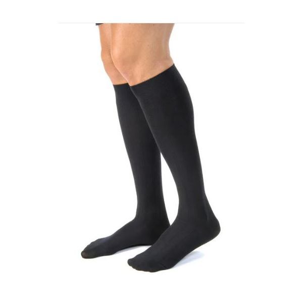 JOBST For Men Casual Knee High Extra Large Black 20-30mmHg