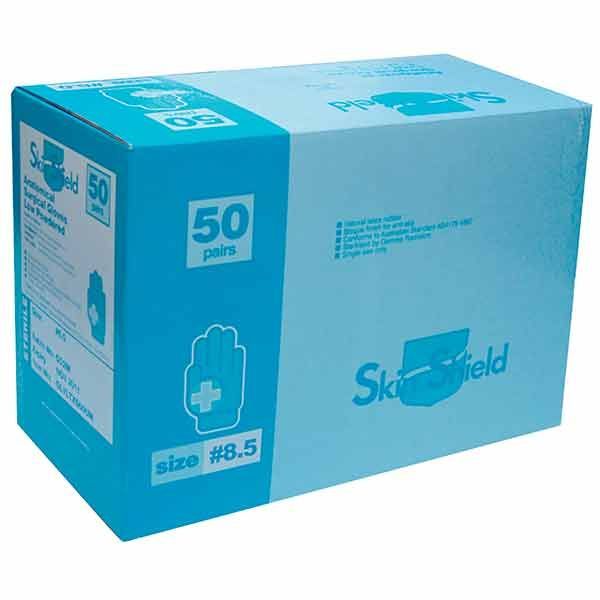 Skinshield Surgical Glove Latex Sterile Size 8.5 Box 50