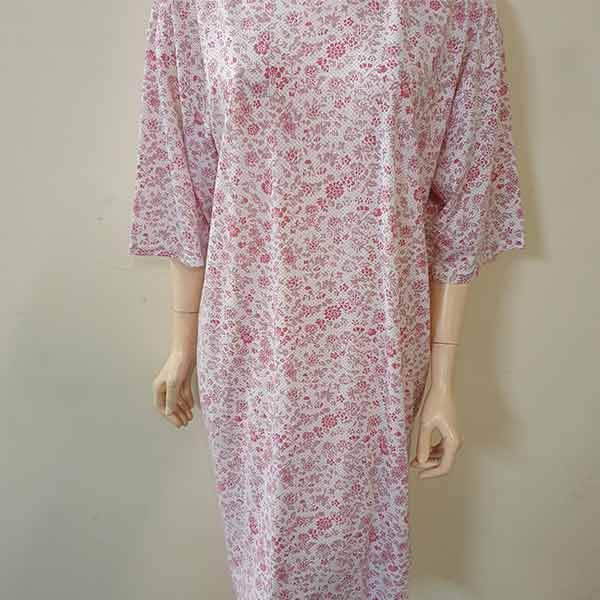 Petal Back Nightie short sleeve Pink Dot/Floral M