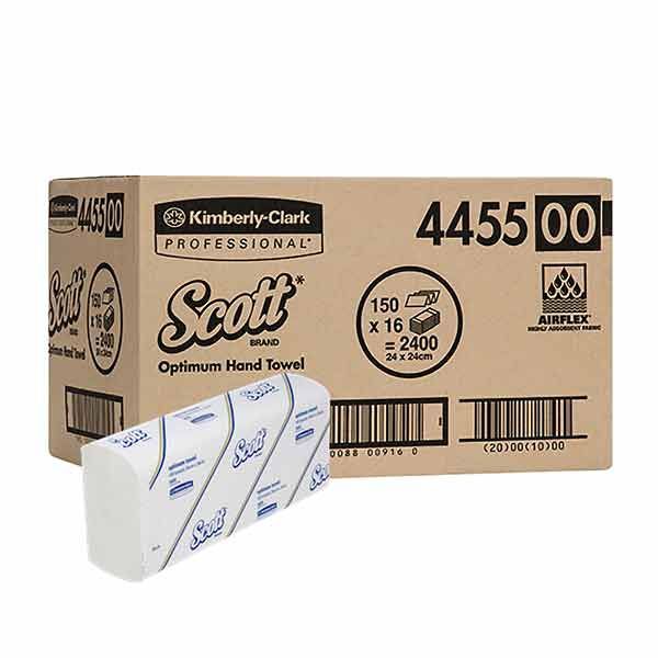 SCOTT Optimum Hand Towel Medium 24x24cm Carton 2400