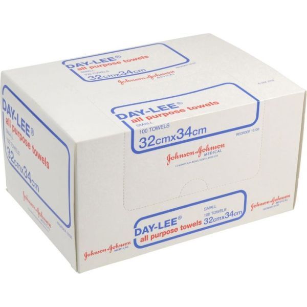 J And J Daylee Towel 32x34cm Pk100