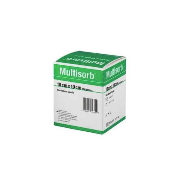 Multisorb Gauze Swab 10x10cm Pk100
