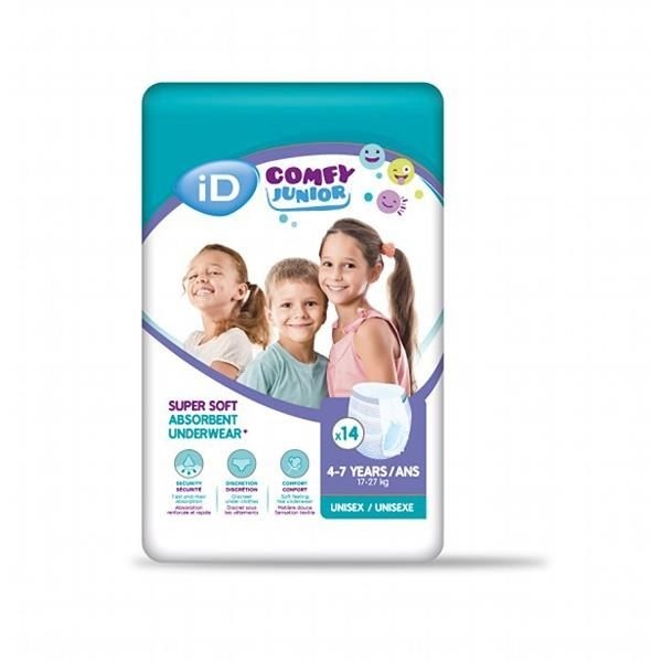 iD Comfy Junior Pants 4-7 years 17-27kg Pack 14