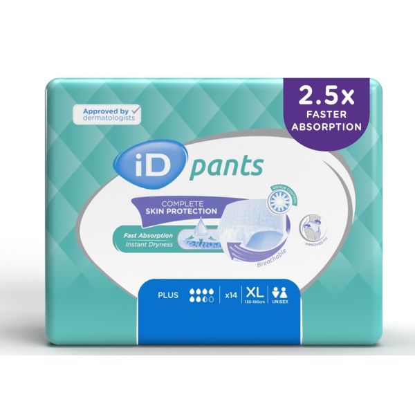 iD Pants Plus Extra Large 130-170cm 1375ml Pk14