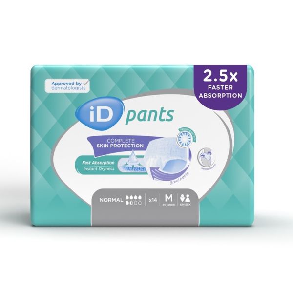 iD Pants Normal Medium 80-120cm 1050ml Pk14