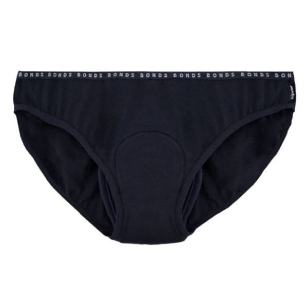 MiNappi +Bonds Womens Bikini Brief Size 16 250ml Black