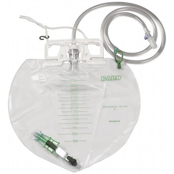 Bard Drain Bag D/Hanger Sterile Emptying  S/Port 4L