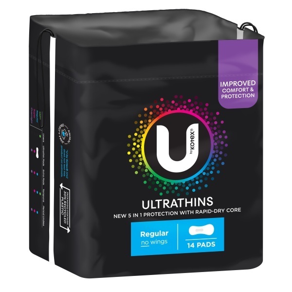 Kotex Regular Ultrathins non-wing Pk 14