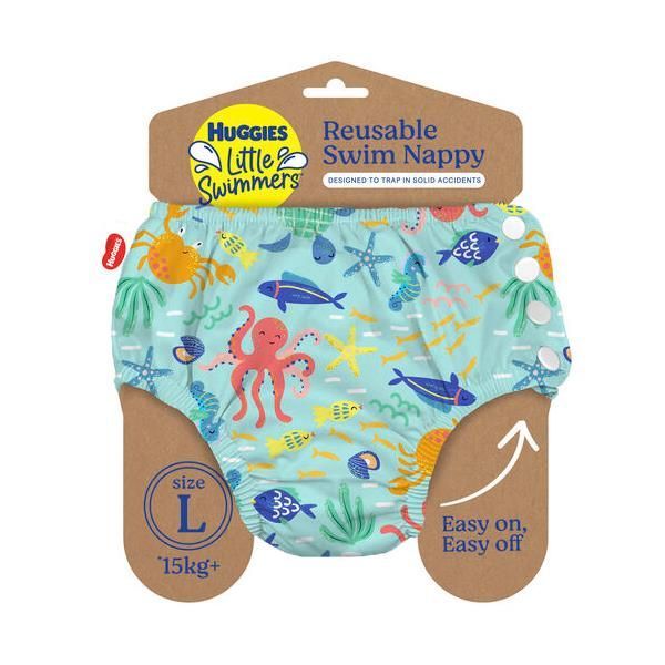 Huggies Under The Sea Reusable Swim Pants L 15+kg