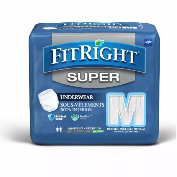 Fitright Super Belted Brief Medium 70-110cm Pk30