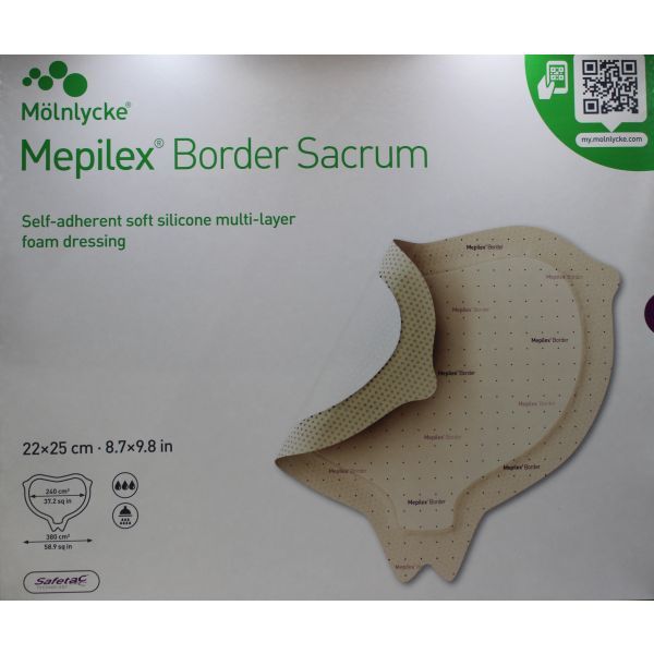 Mepilex Border Sacrum Dressing 22 x 25cm