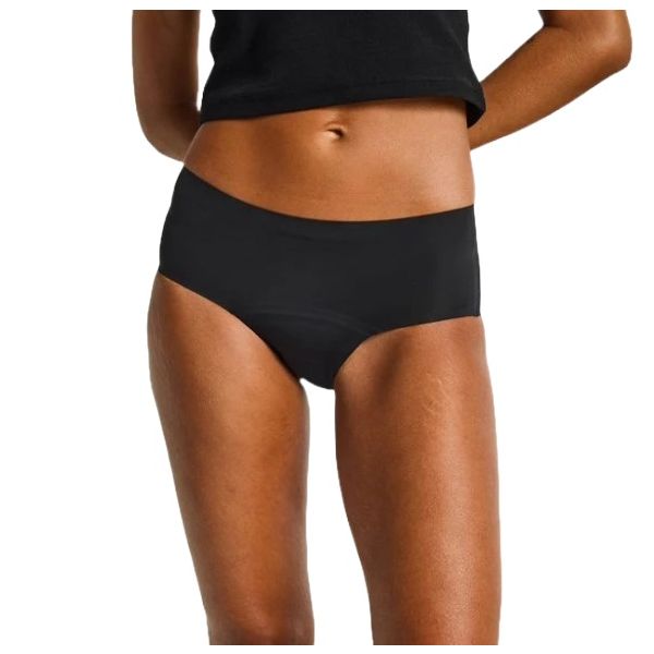 Modibodi Seamfree Boyleg Moderate Black Size 12 30ml