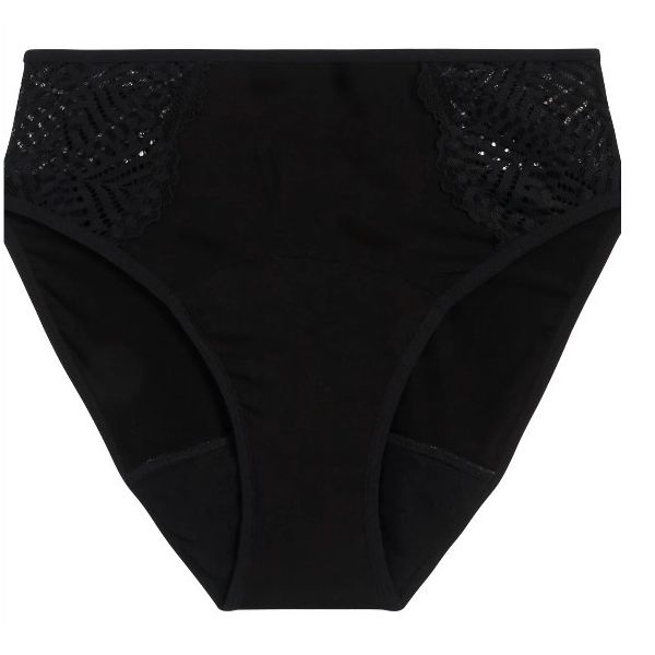 Modibodi Sensual French Cut Moderate Heavy Black Size 16/XL