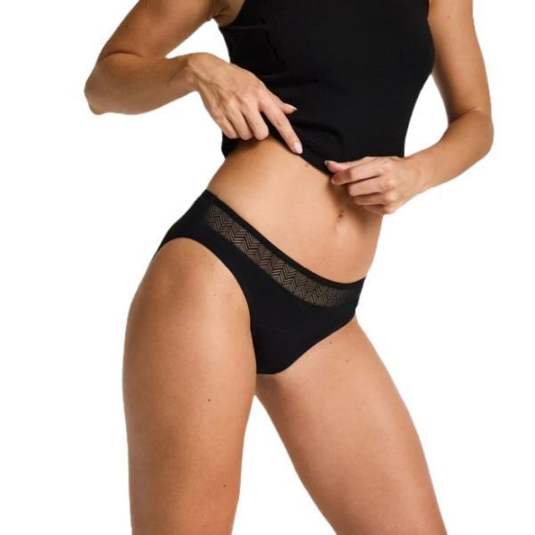 Modibodi Sensual Bikini Brief Ultra Incontinence Black Size 12