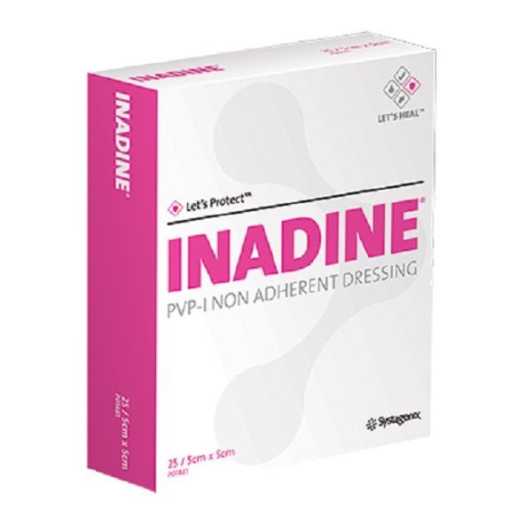 Inadine Non Adhesive  Dressing 5x5cm