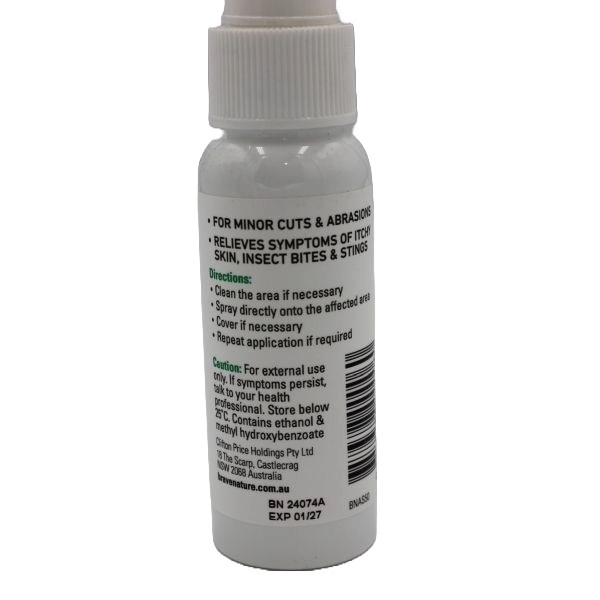 Brave Nature Antiseptic And Itch Relief Spray 50ml - Image 2