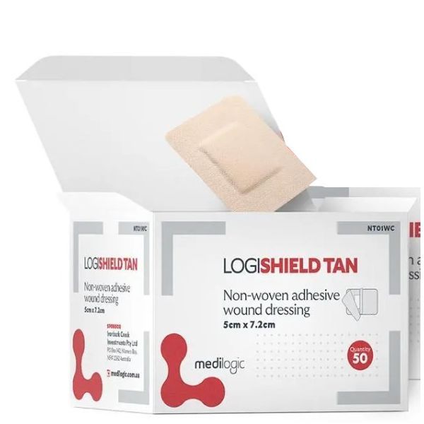 Logishield TAN 5cm x 7.2cm - Box 50
